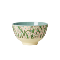 Snowdrop Print Small Melamine Bowl By Rice DK